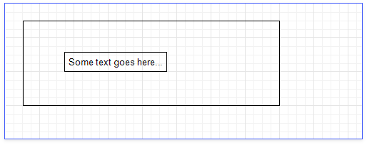 The control property value is **Left** (works the same as **None**). The right edge of the panel moves to the right. The **XRLabel** control's position does not change to preserve the distance to the left edge of the panel.