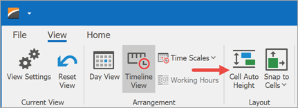 Cell Auto Height button in Ribbon Control