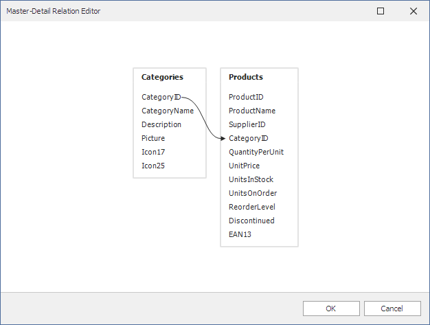 Master-Detail Relation Editor