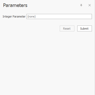Integer Parameter