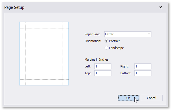 PageSetupDialog