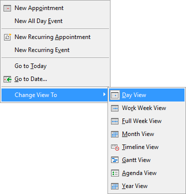 Scheduler Control - Switch to Year View