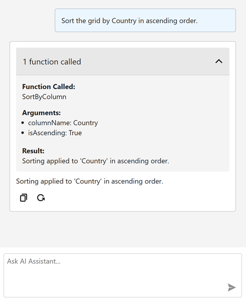 Include Tool Info in Chat Response - WinForms AI Chat Control, DevExpress