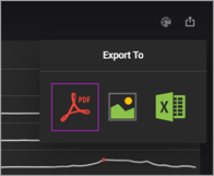 Web Dashboard - Export Type Button Highlight