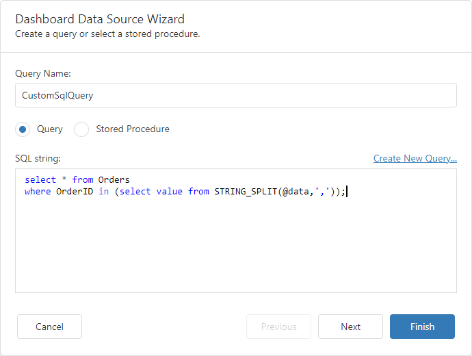 Custom SQL Query - Multi-Value Parameter