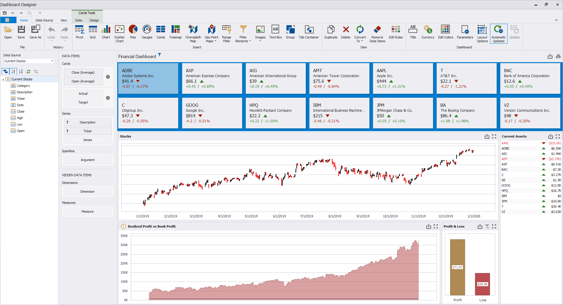 Design-Time .NET Dashboard Designer