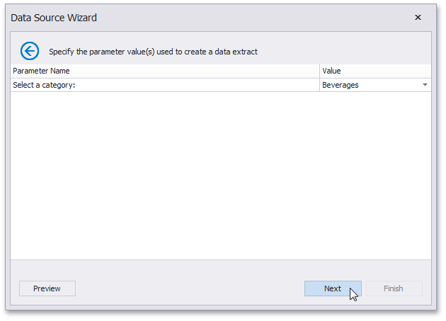 DataSourceWizard_Extract_SpecifyParameterValues