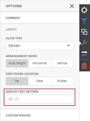 Date Filter - Display text pattern