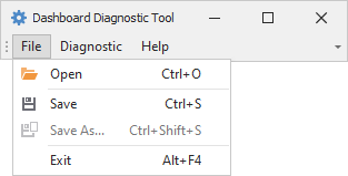 Diagnostic Tool file options