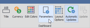 Ribbon - Parameters Button