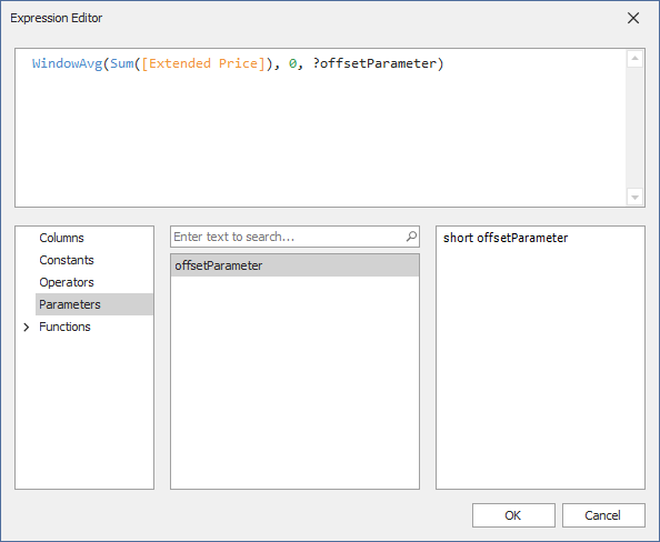 Window Calculation with Dashboard Parameters