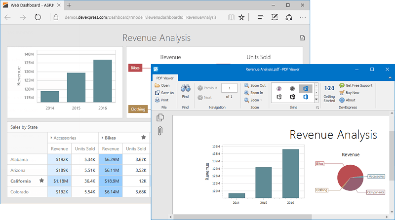 devexpress grid export pdf