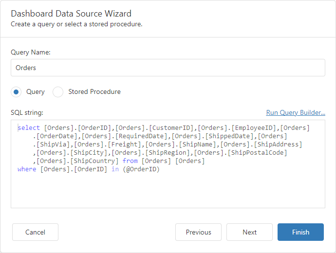 Query with Multi-Value Parameter