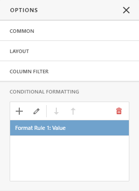 Web Dashboard - Edit a Format Rule