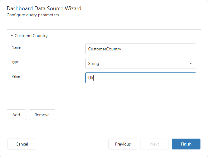 Query Parameter - Specify Static Value