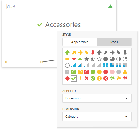 Web Dashboard - Conditional Formatting with Icons