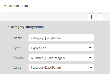 Dashboard for Web - Query Parameter Settings