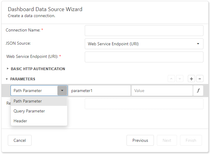 web-dashboard-json-data-source-parameters