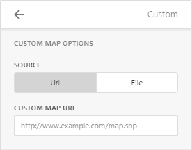 Web Dashboard - Load a custom map using a URL