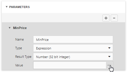 Query Builder - Parameters Dialog