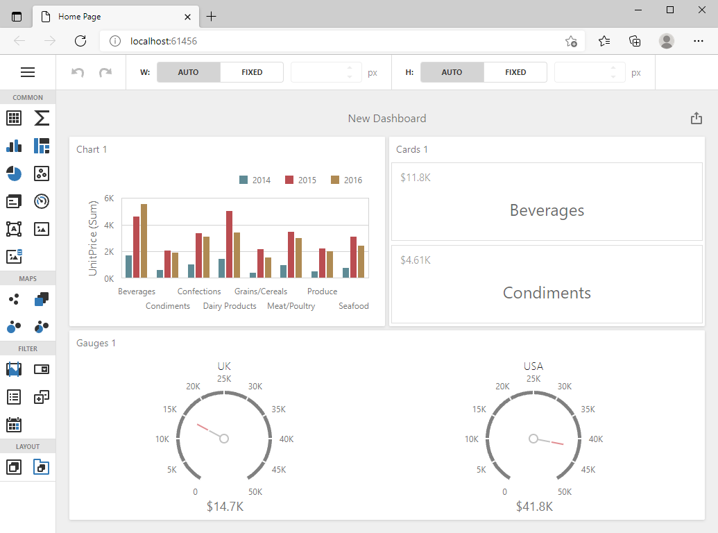 WebDesigner-DashboardResult