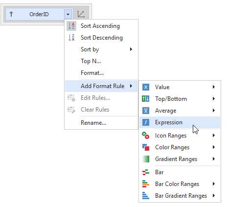 Format Rule - Expression Type