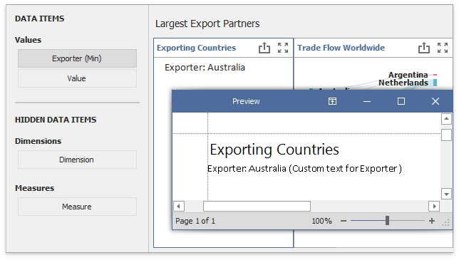 Custom Export TextBox