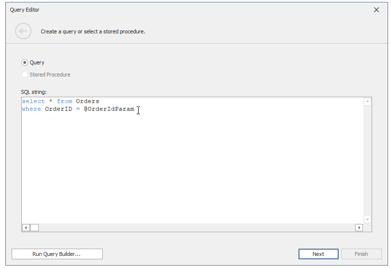 Custom SQL Query with a Parameter