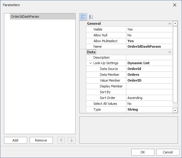 Multi-value Dashboard Parameter