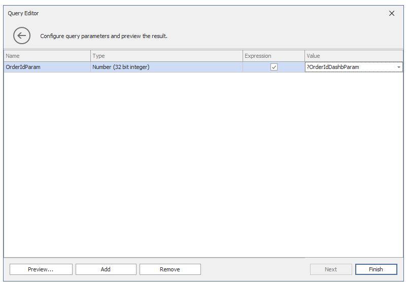 Query Parameter Settings