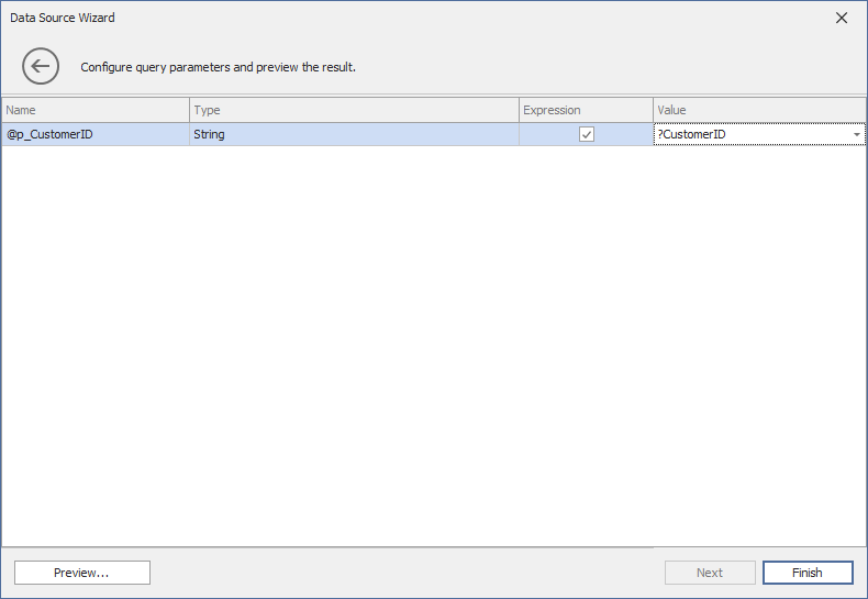 Stored Procedure with a Parameter