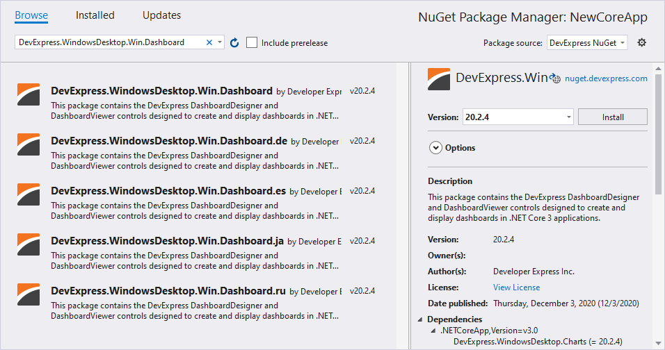 install-nuget-package