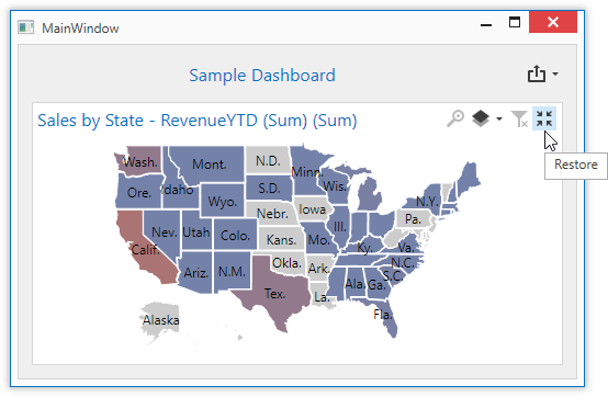 WPF Dashboard Viewer - Restore Item Size Button