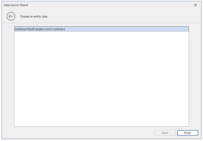 Choose an Entity Type