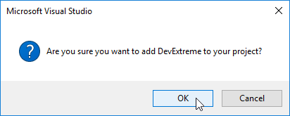 Project Converter Confirmation Dialog