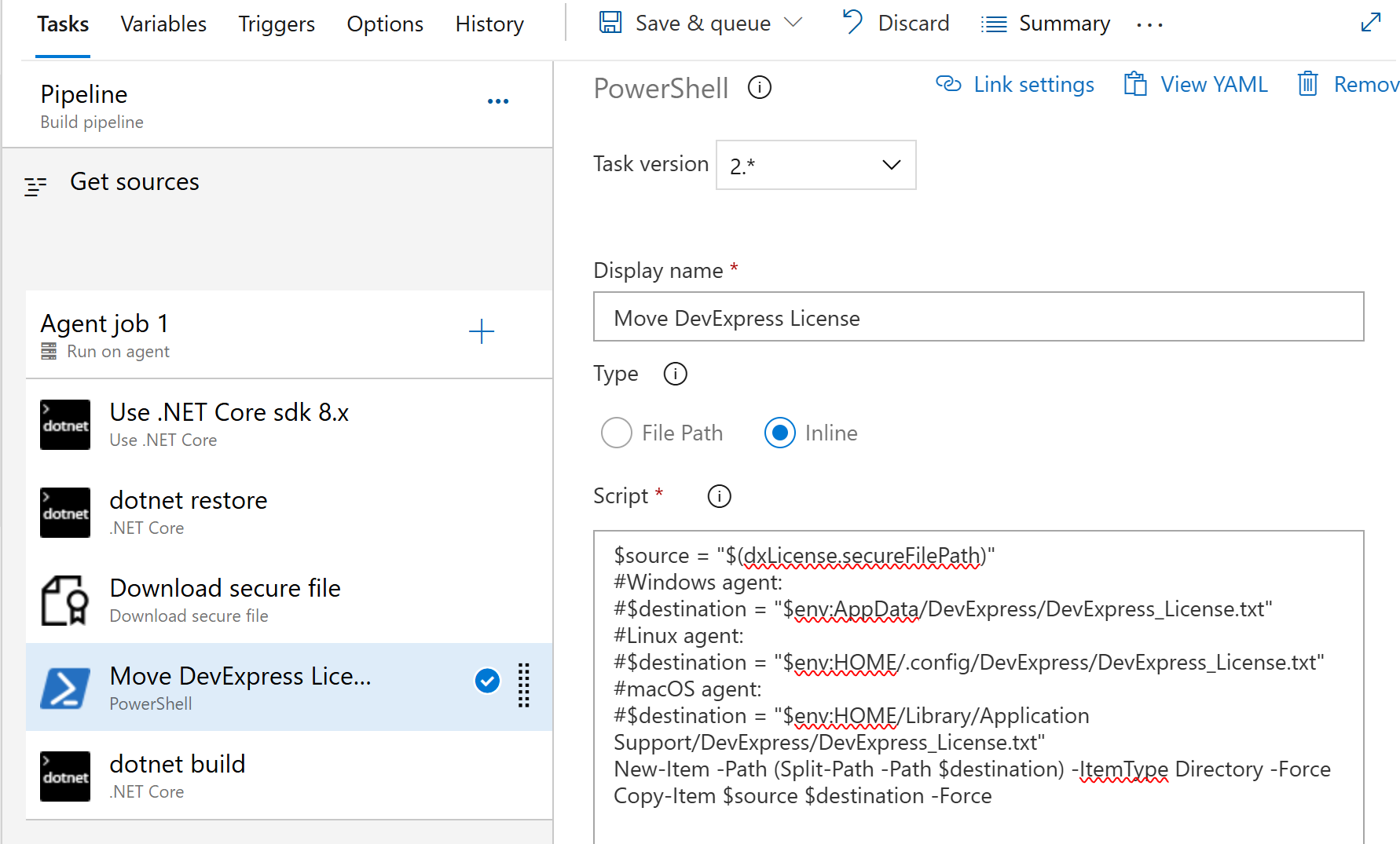 Azure DevOps - Move Task