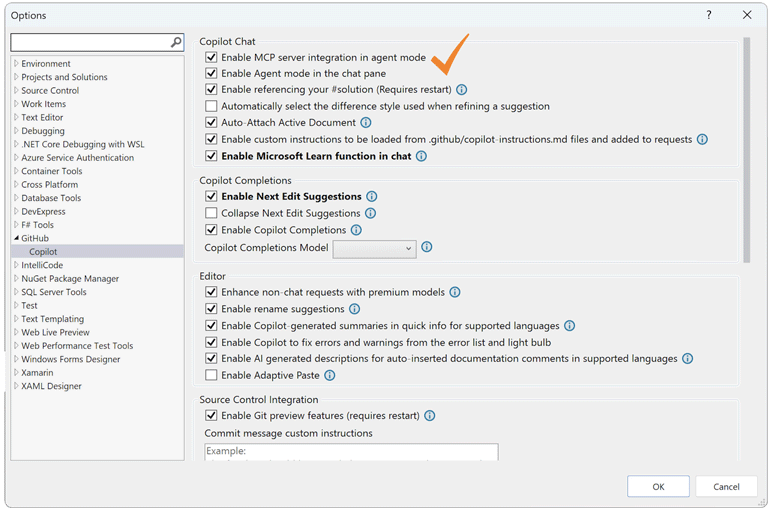 DevExpress MCP Server - Activate in Visual Studio