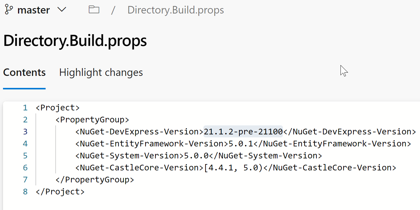 edit config to get hotfixes via NuGet