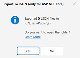 Localization Tool - Export to JSON, DevExpress