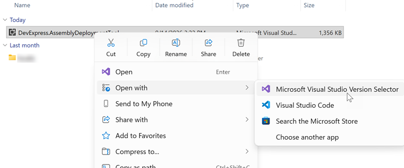Install the Assembly Deployment Tool from a VSIX File