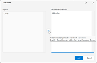 Localization Tool - Generate an AI Translation, DevExpress