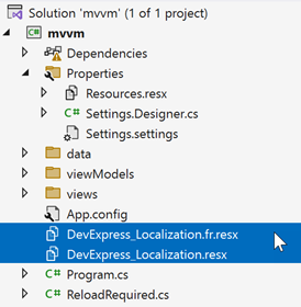 Localization Tool - Export to Merged RESX, DevExpress