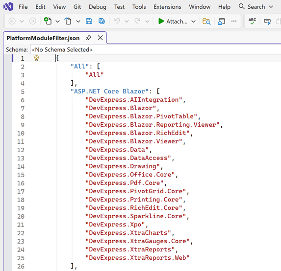 Localization Tool - Platform/Product Filter File, DevExpress
