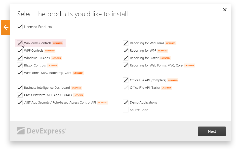 VS Toolbox - check whether the required product is installed