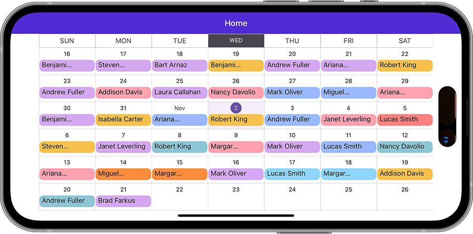 Customize .NET MAUI Appearance - Customize MonthView with Customizer