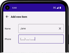 DevExpress CollectionView for MAUI - Apply attributes to Create form editors