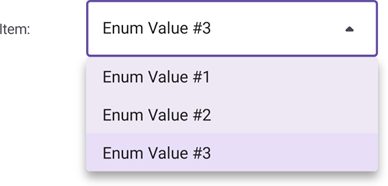 DevExpress MAUI DataForm Combo box takes items from an enum