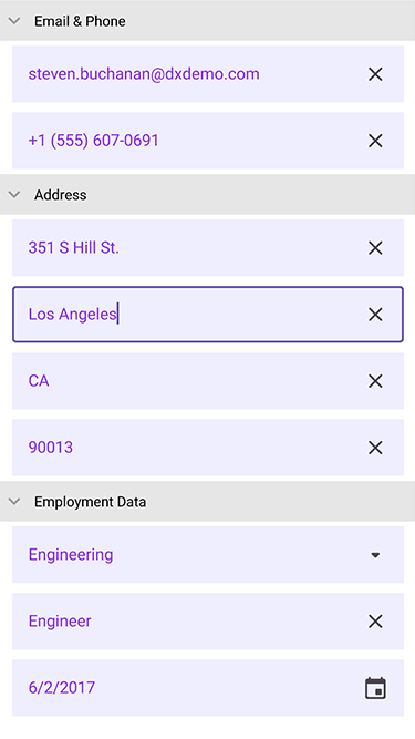 DevExpress MAUI DataForm - Custom Appearance After