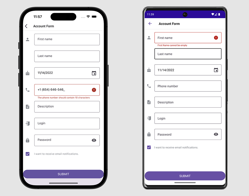 Devexpress Data Form For Net Maui Net Multi Platform App Ui Devexpress Documentation