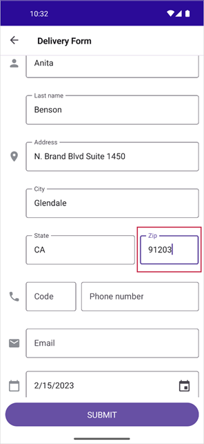 DevExpress Data Form for MAUI -- Numeric Editor